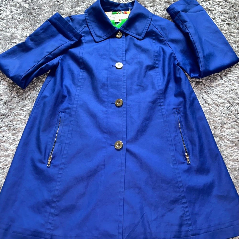 Trina Turk blue jacket size medium